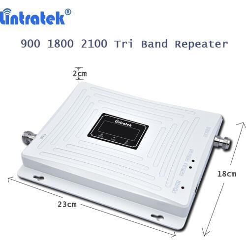 Lintratek 900 1800 2100 Celular Signal Booster Mobile Phone Signal Amplifier 2g3g4g dcs 1800 wcdma 2100 65dB Tri Band Repeater49