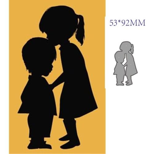 Metal Cutting Dies Cut Mold Sister and brother Decoration Scrapbook Paper Craft Knife Mould Blade Punch Stencils