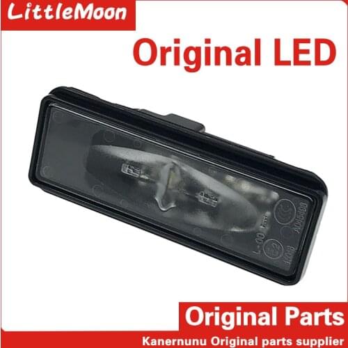 Original brand new LED license plate light 6340G3 6340F0 for Peugeot 2008 301 308 408 3008 508 Citroen C3 C4 C5 DS4 DS5