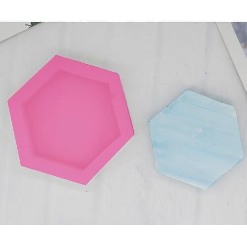 DIY perfumer hexagonal base base perfumed gypsum bulldog base with silicone mold P1038