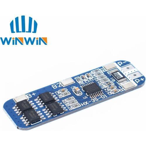 C23 3S 12V 18650 Lithium battery protection board 11.1V 12.6V prevent overcharge 10A overcurrent protection hot