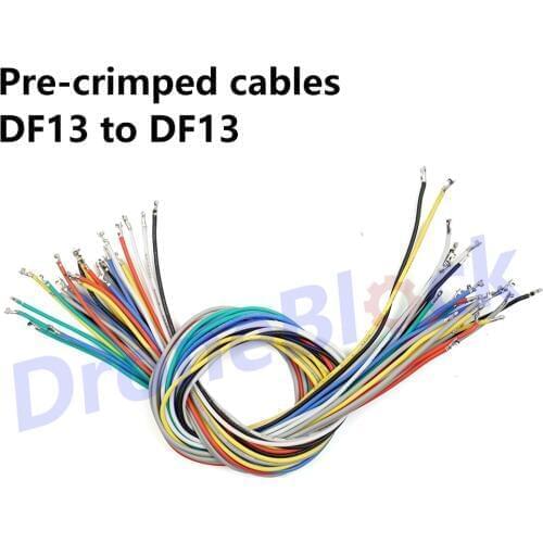28Pcs/a lot 7 colors DF13 to DF13 Pre-crimped Cables Pixhawk/apm/PX4 GPS Telemetry Transmitter OSD Bluetooth