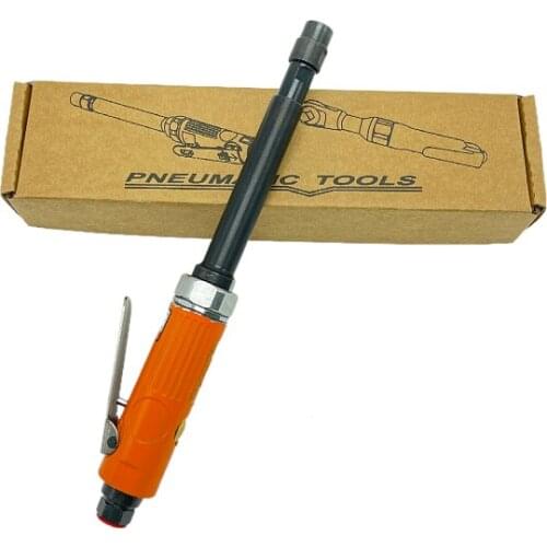 Lengthened pneumatic engraving machine, pneumatic tire grinding machine, pneumatic grinding machine