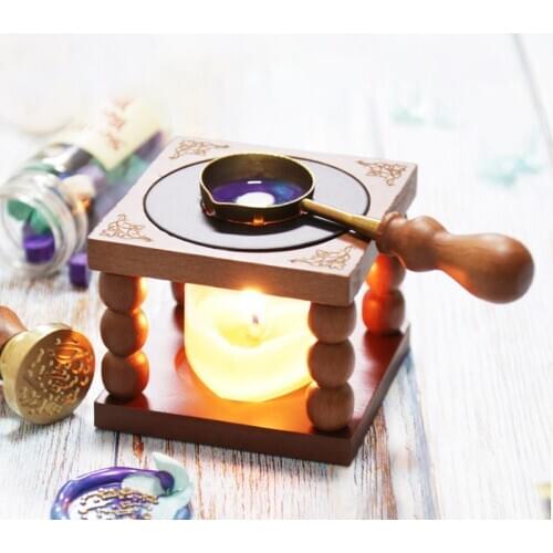 Vintage Beech Wax Melter Small Furnace Special For Sealing Wax Candle Wax Melting Pot Heating Tool Wax Melts świece Accessories