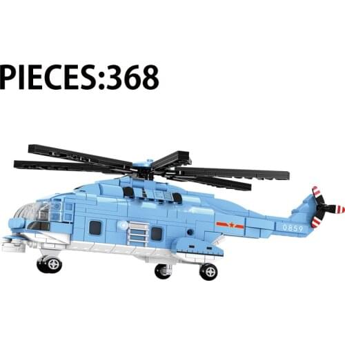 Military Series World War II Navy Large Transport Aircraft DIY Model Building Blocks Bricks Toys Gifts