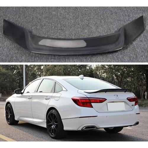 High Quality R STYLE REAL CARBON FIBER REAR WING TRUNK LIP SPOILER FOR Honda INSPIRE 2018 2019 2020 2021 YEAR
