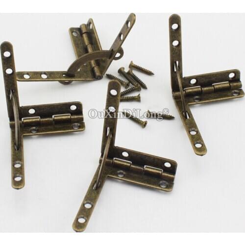 200PCS Golden/Bronze/Silver Iron Hinges 31mm*41mm Jewelry Box Hardware Accessories Gift Box Jewelry Box Hinge with Screws GF313
