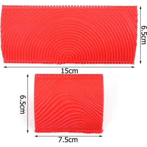 Paint Rollers 2PCS Imitation Wood Grain Paint Roller Brush Wall Painting Tool Sets Wall Texture Art Painting Tool Set