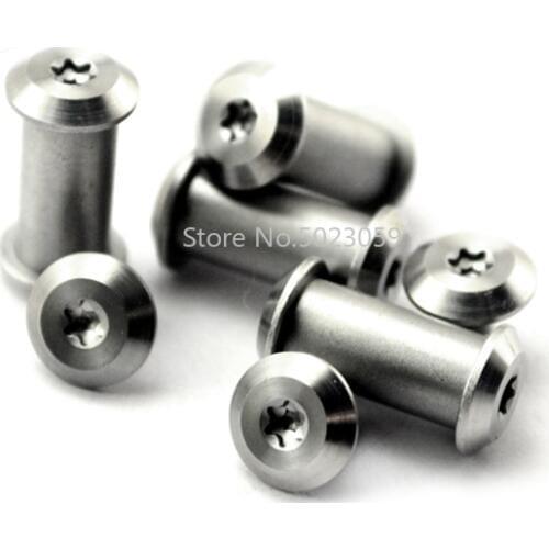 2Pcs DIY knife Female rivets Screws to lock Stainless steel shank screw rivets DIY tool holder Spindle nails