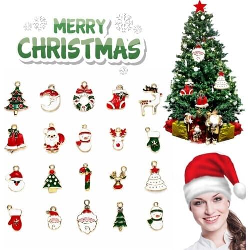 20X Mixed Christmas Charms Pendant Decor Craft DIY Making Jewelry