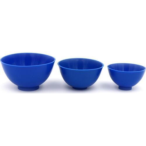 3pcs Dental Mixing Bowl Dental Medical Flexible Rubber Bowls Small/Medium/Large Dental Lab Oral Hygiene Teeth Whitening Tools