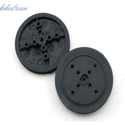 4pcs/lot 36mm black belt pulley TT motor wheel plastic driving wheel DIY robot small wheels