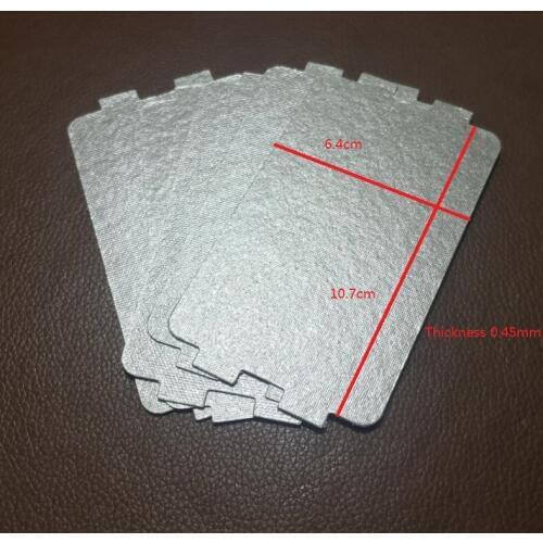 5PCS/lot Microwave Oven Mica Plate Sheet 0.45mm Thicker 10.7X6.4cm