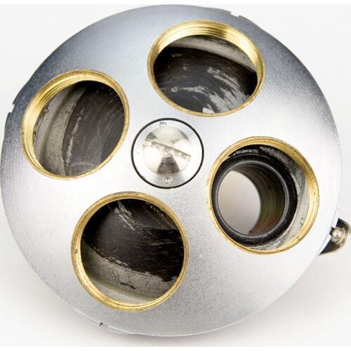 Microscope Accessories Quadruple Nosepiece Four-hole Biological Microscope Objective Lens Adapter Mounting Thread 20.2mm