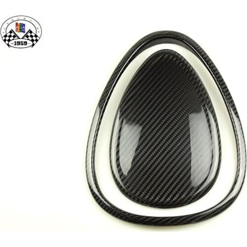 MINI Cooper Accessories Dashboard Emblem Carbon Fiber For Mini Cooper F54 F55 F56 (2pcs\set)