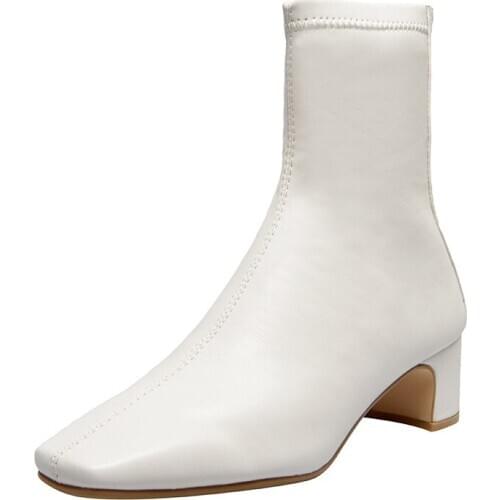 New Chelsea boots Genuine leather Female boots Womens boots boots cowhide shoes Size 34-41