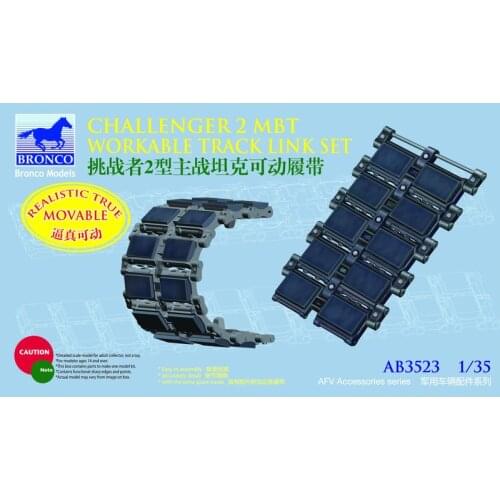 BRONCO AB3523 1/35 Challenger 2 MBT Workable Track Link Set - Scale Model Kit