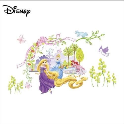Disney Paper Princess Cartoon Sticker Child Room Girl Bedroom Kindergarten Decorative Sticker
