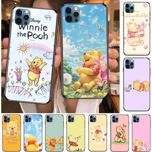 Winnie the Bear Phone Cases For iphone 12 Pro Max case 11Pro Max 8PLUS 7PLUS 6S iphone XR X XS mini mobile cell funda