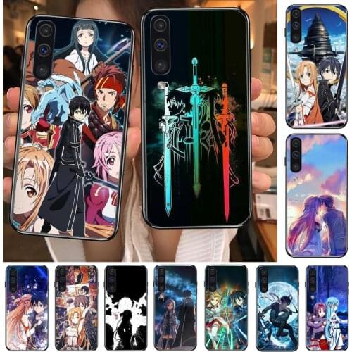 Anime Sword Art Online Phone cover hull For SamSung Galaxy S8 S9 S10E S20 S21 S5 S30 Plus S20 fe 5G Lite Ultra black soft case