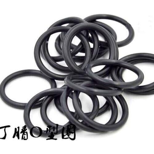 30pcs 3.1mm wire diameter black silicone O-ring 10mm-19mm OD waterproof insulation rubber band Oil and abrasion resis