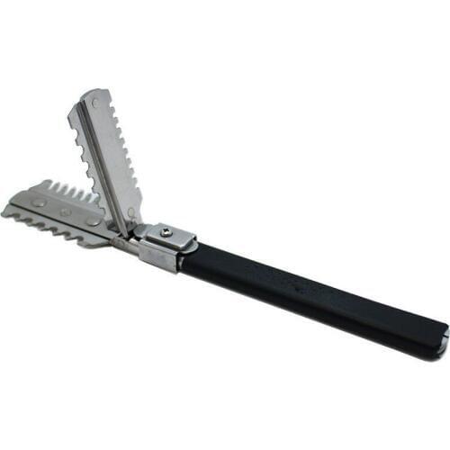 1pcs Double-sided Stainless Steel Hairdressing Tool Holder Haircut Blade Haircut Scissors Hair Comb Cutter Trimmer Salon Razor