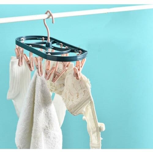 Household hangers drying racks storage artifact disc drying racks multi-clip baby socks rack