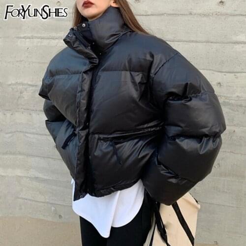 FORYUNSHES Women's Black Down Jackets