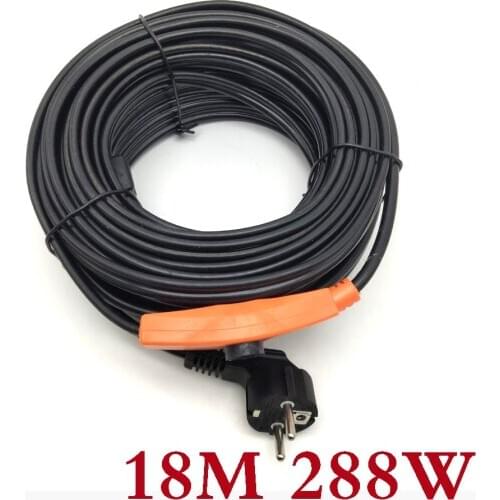 18m Household Antifreeze Pipe Heating Cable for Intelligent Controller Electric Heat tracing Antifreeze Heating Wire