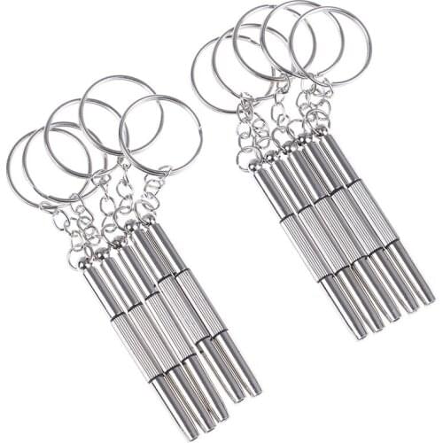 Creative Portable 3 In 1 Keychain Screwdriver Eyeglass Sunglasses Watch Repair Kit Tool Multi-function Practical Key Chain Tools