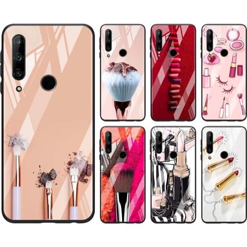Tempered Glass Hot New Shell Luxury Cover Cosmetic Makeup For Honor 30 20 10 9X 8X Pro Plus Lite Phone Case