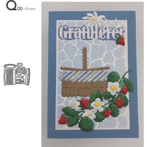 Small Bamboo Basket Metal Cutting Dies for Scrapbooking Mold Cut Stencil Handmade DIY Card Make Mould Model Craft Decoration New