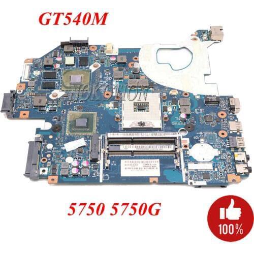NOKOTION Laptop motherboard for Acer aspire 5750 5750G MBRCG02006 P5WE0 LA-6901P MB.RCG02.006 GT540M DDR3 Mainboard