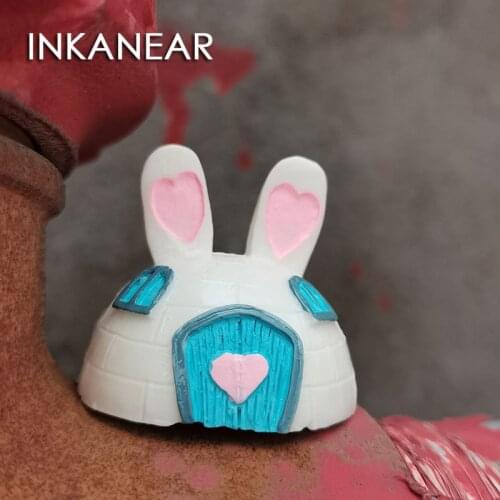 Mini Elves Mouse House Rabbit Model Micro Fairy Garden Miniature/Terrarium/Succulent Decoration Ornaments DIY Desk Accessories