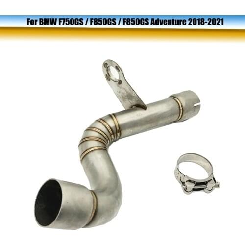 Motorcycle Exhaust Modified Middle Link Pipe Catalyst Delete Pipe For BMW F750GS F850GS Adventure 2018 2019 2020 F850 GS ADV