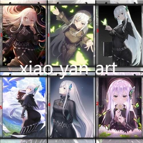 DIY Diamond Painting Re Zero Kara Hajimeru Isekai Seikatsu Echidna Diamond Mosaic Cross Stitch Kits Room Decor