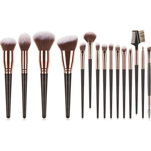 Makeup Brushes Set Wood Handle For Foundation Blush Eyeshadow Concealer Powder Lip Make Up Cosmetics Brush Makeup Tools Dropship