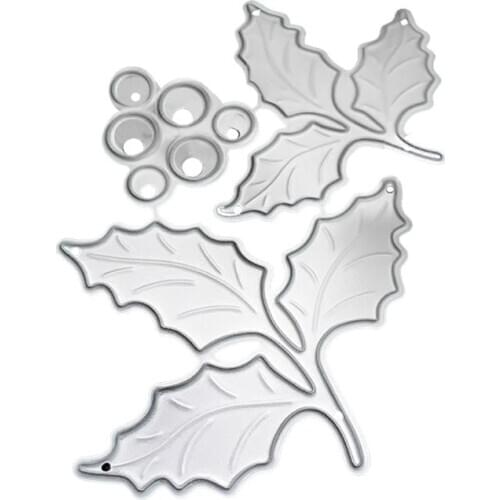 Carbon Steel Cartoon Leaves Set Cutting Die Embossing Stencil Templates Mold Paper DIY Art Craft Scrapbook Bookmark Card Decor