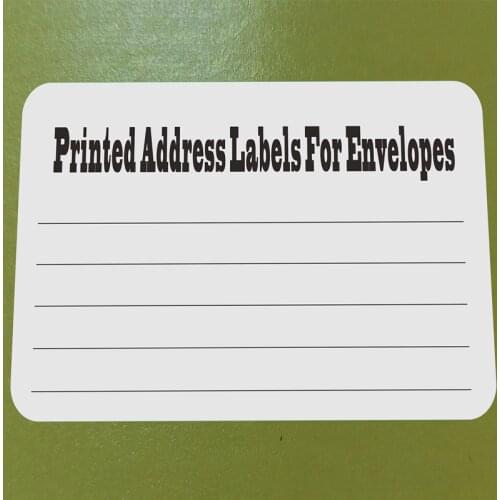 Printed Address Labels For Envelopes Custom