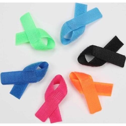 100Pcs Nylon Cable Ties Reusable Sticky Adhesive Strap Organizer USB PC TV Cord Wire Plug Management Belt Marker Straps