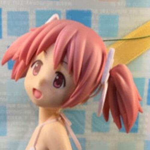 New arrival Anime 21cm Puella Magi Madoka Magica Kaname Madoka Swimsuit Ver. PVC Action Figure Collection Model Toys