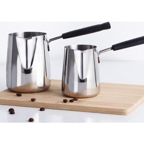 Stainless Steel Handle Wax Melting Pot DIY Candle Soap Melts Pot Scented Wax Melts Metal Coffee Toroid Pitcher Latte Jug