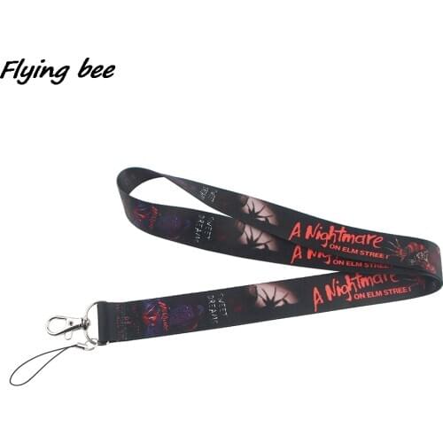 Flyingbee Horror-themed Killer Creative Lanyard Badge ID Lanyards Mobile Phone Rope Key Lanyard Neck Straps Accessories X1308