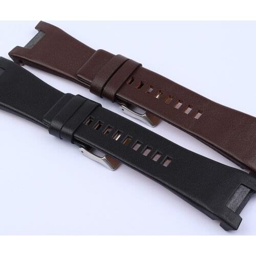 High quality genuine leather bracelet band 32*18mm watch strap for diesel watch band for DZ1273 DZ1216 DZ4246 DZ4247 DZ287 strap