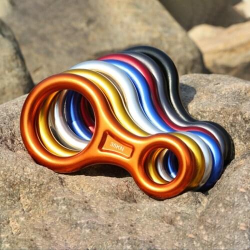 Figure Ring Small Climbing Descender 8 Word Downhill Equipment for Family Outdoor Camping Accessories
