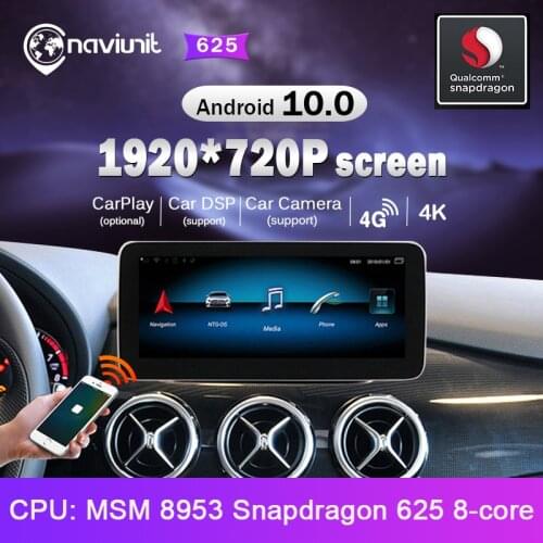 Snapdragon Car radio 2 din android 10 with screen For Benz Mercedes B-Class W245 W246 2011-2018 4.0 4.5 5.0 navigation autoradio
