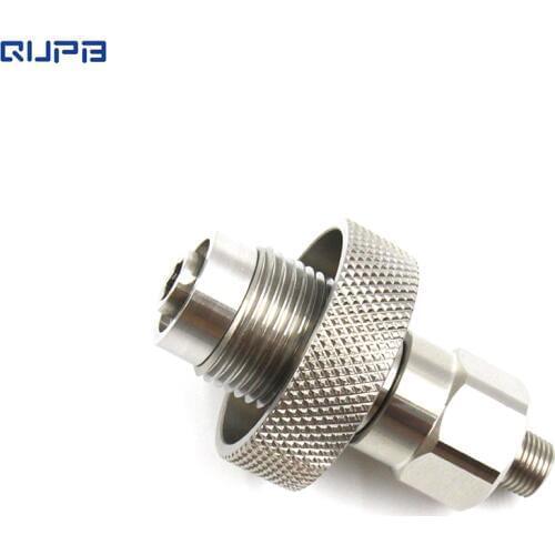 QUPB Paintball DIN Station Adaptor With 1/8inch NPT Cone Plug Stainless Steel WSP001