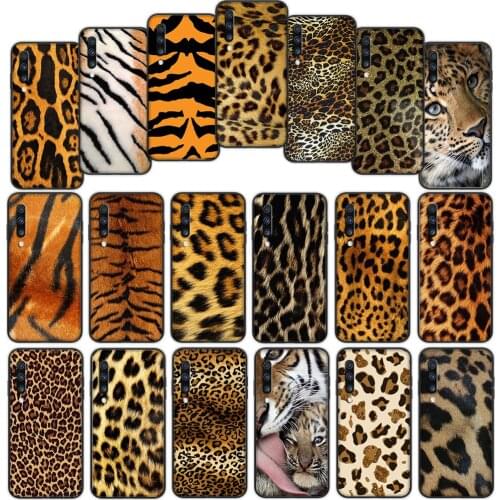 Tiger Leopard fur Print Panther Soft Cover Case for Samsung Galaxy S20fe S21 Plus A02 A12 A32 A52 A72 F62 M02 M62 Ultra Cover