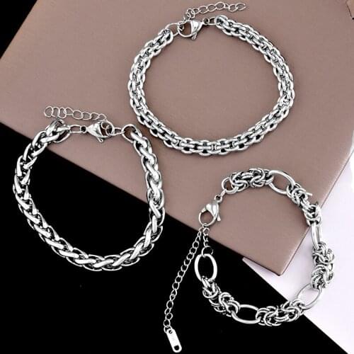 316L stainless steel three detachable combination sets of Euro-American Shiny Glamour Annual Show Accessories with twist chain