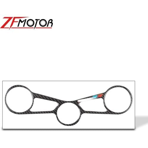 Carbon Motorcycle Decal Pad Triple Tree Top Clamp Upper Front End Car Stickers Decals For BMW S1000RR BMW S1000 RR 2015-2017